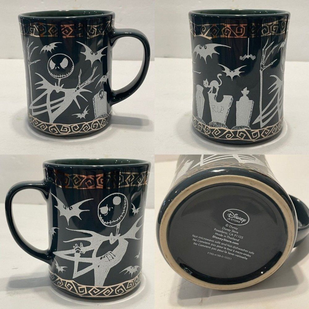 Disney Store Nightmare Before Christmas COFFEE MUG Tea Cup Jack Skellington